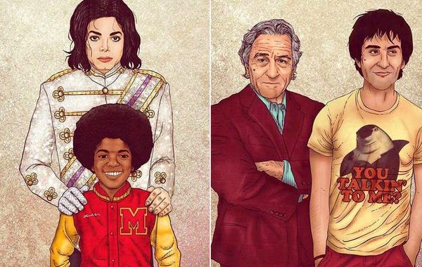 знаменитости в старости рядом со своими молодыми «я», Фульвио Обрегон