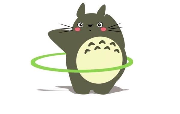 гифки с Тоторо, гифки с Тоторо от CL Terry, Тоторо занимается спортом