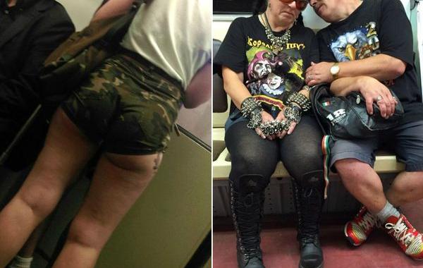 мода петербургского метро, мода метро, модники в транспорте, странные пассажиры метро 