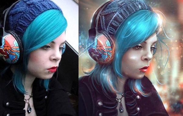 до и после фотошопа, красивый фотошоп