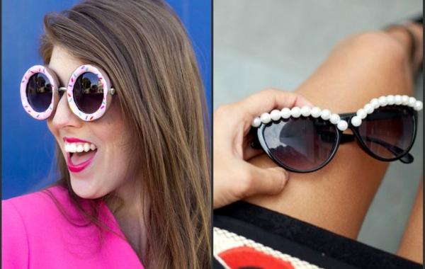 как украсить очки, идеи по украшению очков