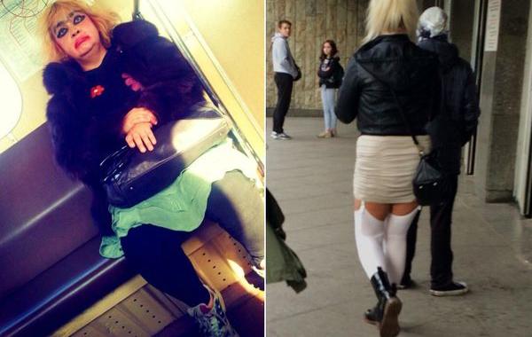 мода петербургского метро, мода метро, модники в транспорте, странные пассажиры метро 
