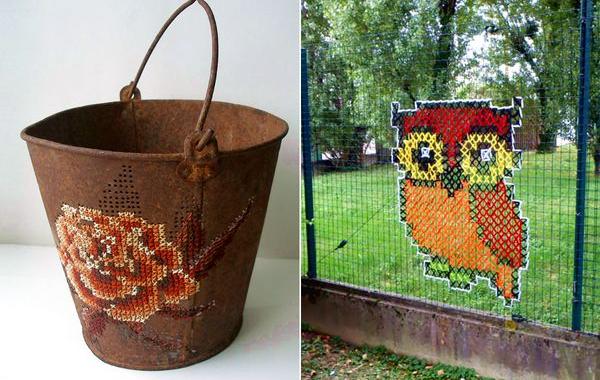 необычная вышивка, вышитые вещи