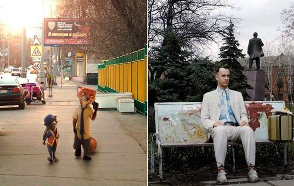 Если бы герои знаменитых фильмов попали в Россию, ожившие герои мультфильмов,  2D Among Us