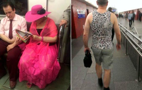мода петербургского метро, мода метро, модники в транспорте, странные пассажиры метро 