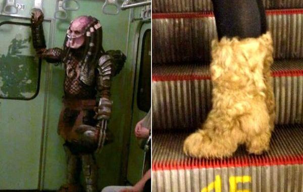мода петербургского метро, мода метро, модники в транспорте, странные пассажиры метро 