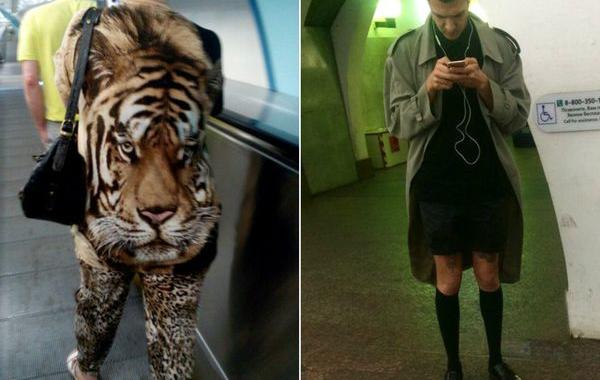 мода петербургского метро, мода метро, модники в транспорте, странные пассажиры метро 