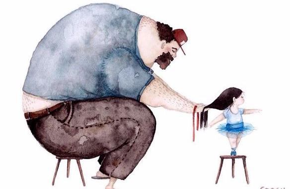 любовь папы и дочки, Снежана Суш, Snezhana Soosh