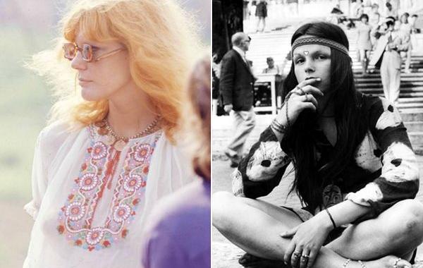 девушки фестиваля "Вудсток", мода 60-х, фестиваль Вудсток
