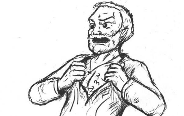 Русские жесты, рвать рубаху