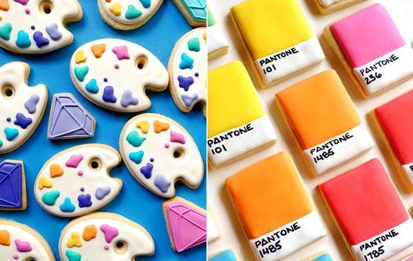 графический дизайнер печёт печенья, красивое печенье, Холли Фокс