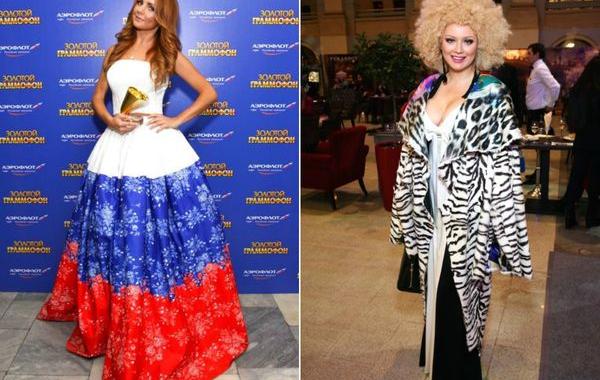 худшие наряды 2015, безвкусные наряды российских звёзд