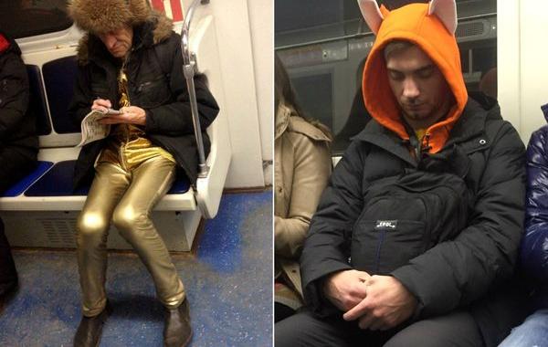мода петербургского метро, мода метро, модники в транспорте, странные пассажиры метро 