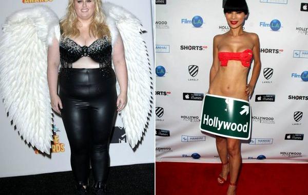 провалы голливудских звёзд 2015 год, нелепые наряды звёзд