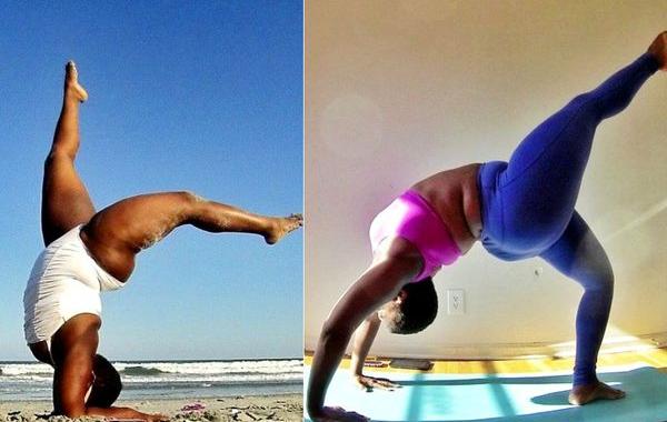 Джессамин Стэнли, Jessamyn Stanley, толстушка занимается йогой