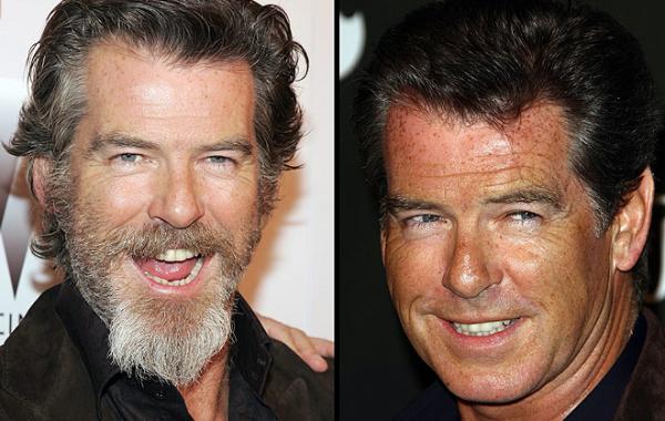 с бородой и без бородатые знаменитости до и после