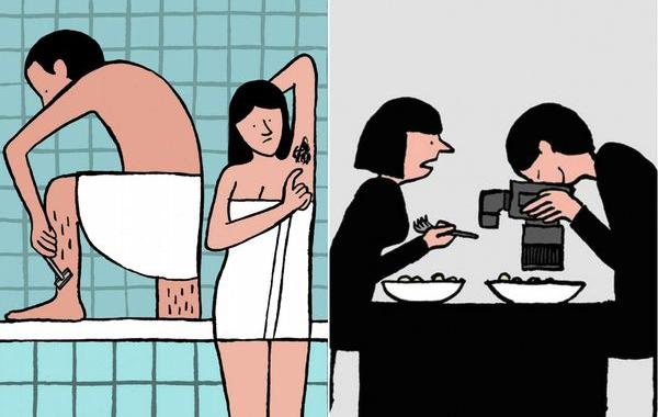 Ироничные иллюстрации, Жан Жюльен, Jean Jullien