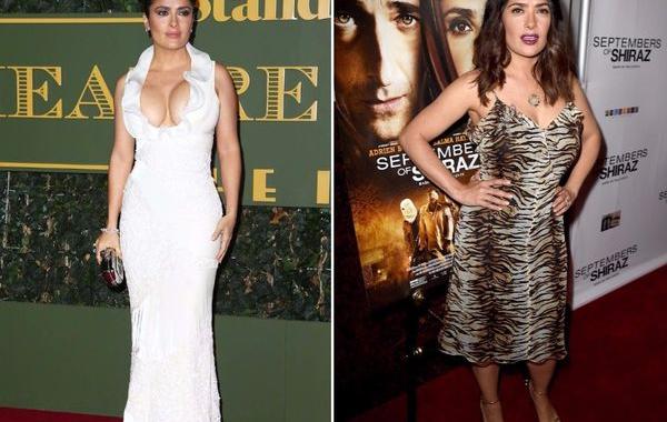 странные образы Сальмы Хайек, безвкусные наряды Сальмы хайек