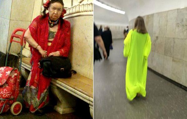 мода петербургского метро, мода метро, модники в транспорте, странные пассажиры метро 
