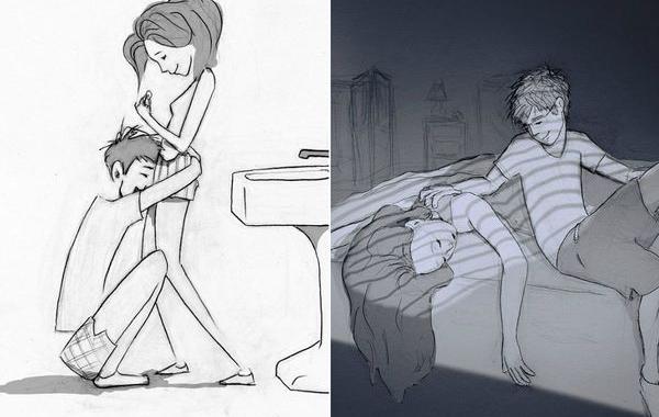 Муж создал 365 рисунков о каждом дне с женой, Кёртис Виклэнд, Curtis Wiklund