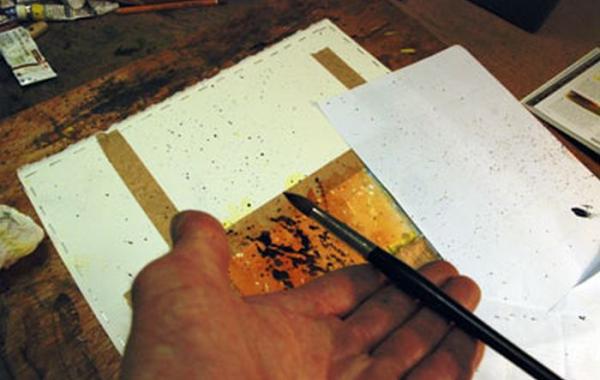 Необычный процесс создания шедевральной картины