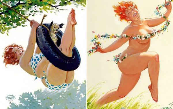 Хильда, пин-ап иллюстрации, Дуэйн Брайерс, Duane Bryers