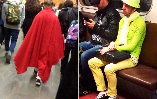 мода петербургского метро, мода метро, модники в транспорте, странные пассажиры метро 