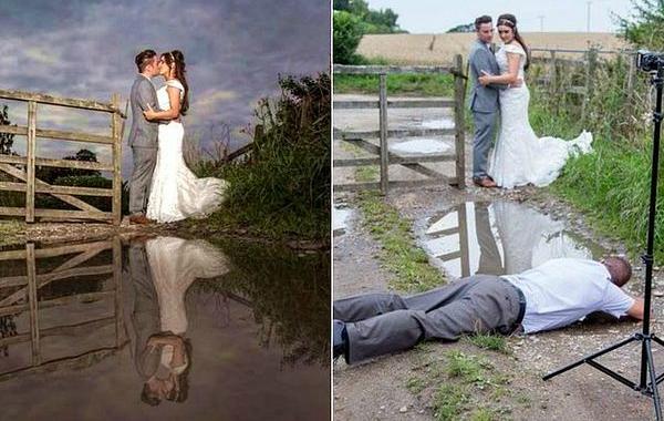 как делаются свадебные фотографии, за кадром свадебных фотографий, свадебное фото за кадром