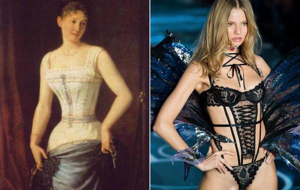  как менялось женское нижнее бельё последние 100 лет, эволюция женского белья