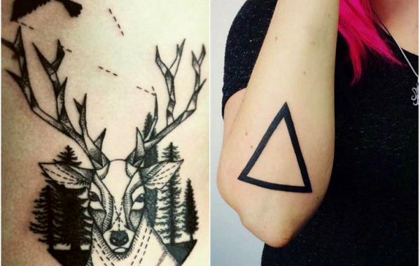 Тату для хипстеров, модные татуировки