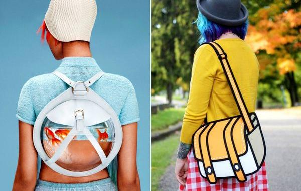 оригинальные сумки, креативные сумки и рюкзаки, дизайнерские сумки