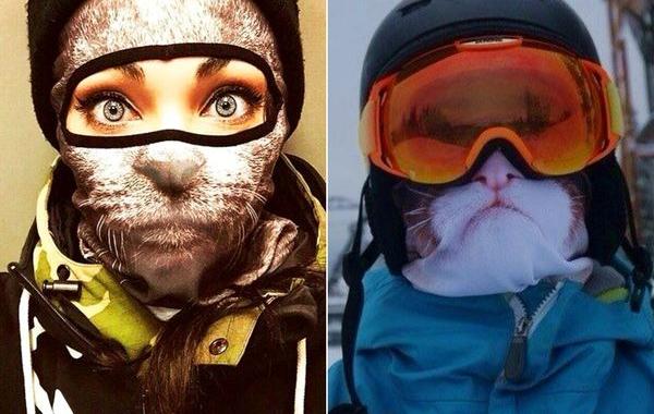 маски в виде животных, лыжные маски от Тэи салат