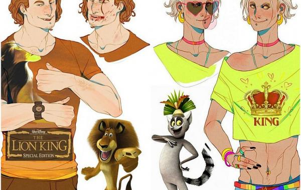 герои мультфильма Мадагаскар в реальной жизни, герои Мадагаскар в образе людей