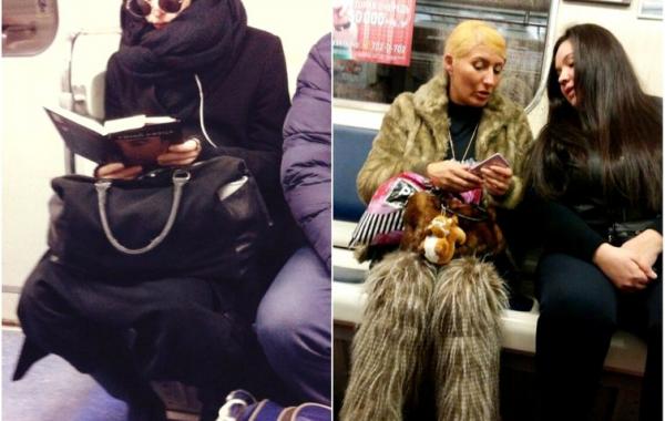 модники петербургского метро, мода метро, странные пассажиры метро 