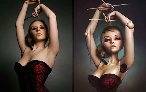 до и после фотошопа, красивый фотошоп