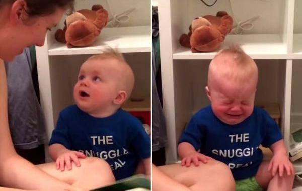 малыш плачет когда книга заканчивается, малыш который очень любит книги