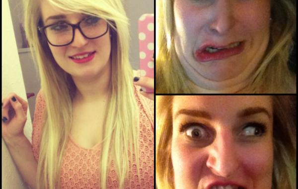 Симпатичные девушки корчат смешные рожи