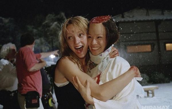 Смех на съемках фильмов, актеры смеются , Убить Билла