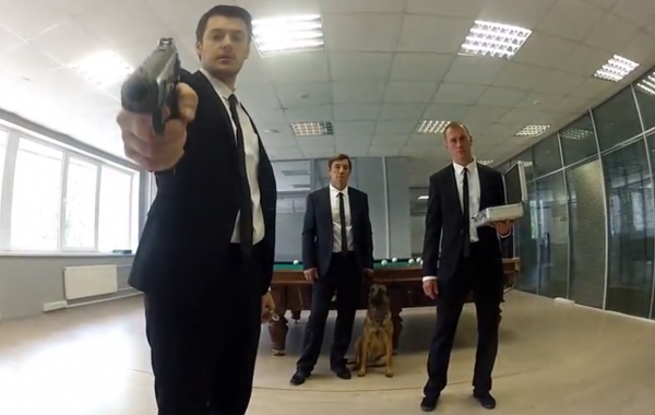 Видео, побег из офиса, Стэтхэм в России