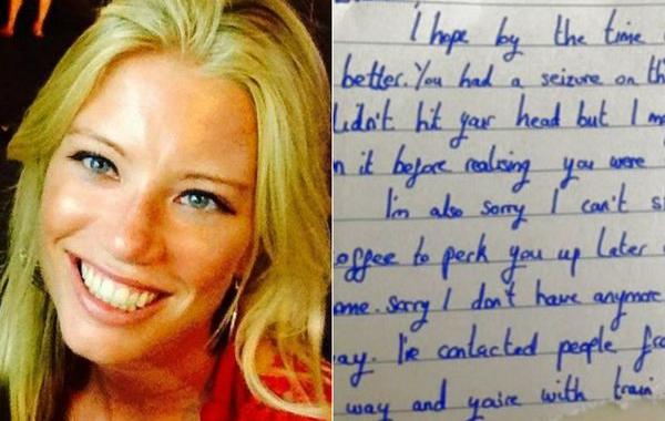 девушка нашла записку приступ эпилепсии, трогательная записка девушка эпилепсия