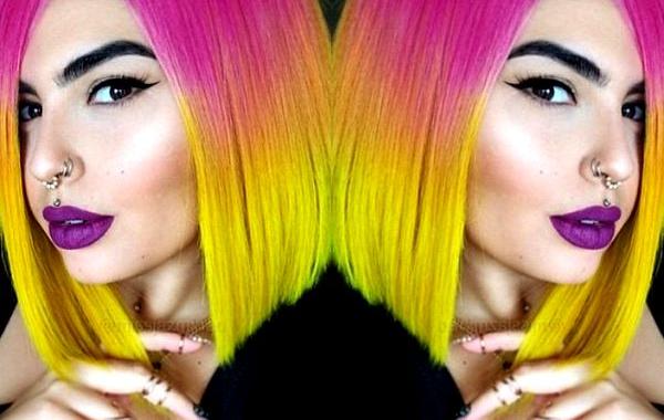 яркие волосы, парики, Дарнелл Уолд, Darnell Wold