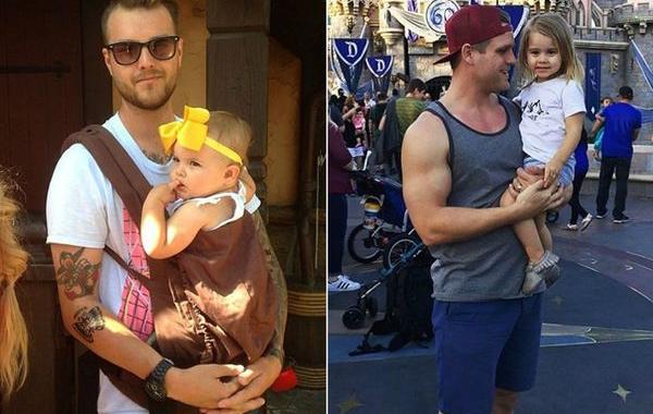 Горячие папы в Диснейленде, папы со своими детьми в Диснейленде