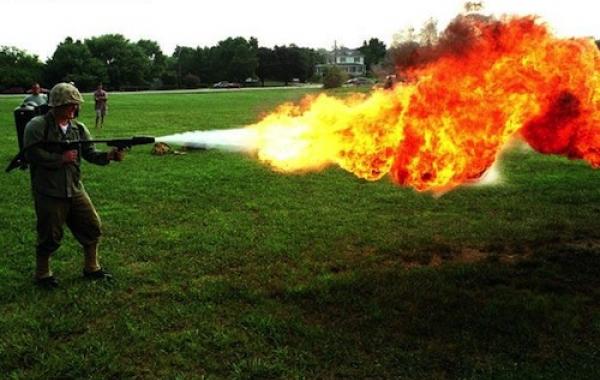 Виды оружия разрешенного в США Огнемёт 