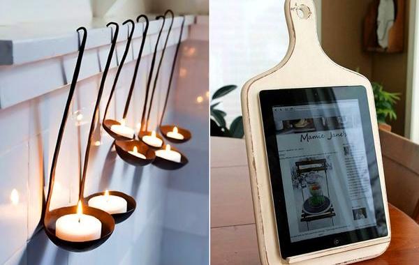 вторичное использование старой кухонной утвари, использование старых вещей