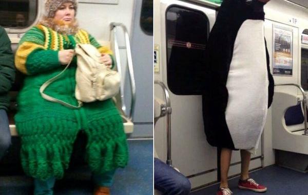мода петербургского метро, мода метро, модники в транспорте, странные пассажиры метро 