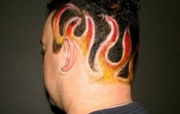 Модные прически с выстриженным узором