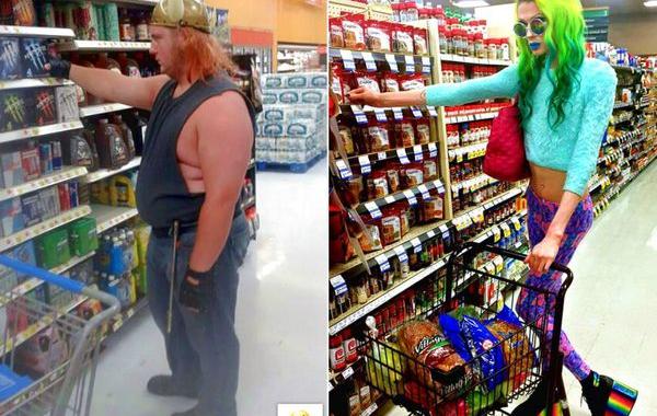 people of walmart, странные американцы, наряды посетителей американских супермаркетов
