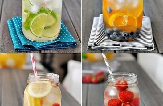 фруктовая вода, вода своими руками. освежающая вода 