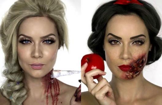 Мёртвые принцессы Дисней, жуткие диснеевские принцессы, принцессы Дисней Хэллоиун