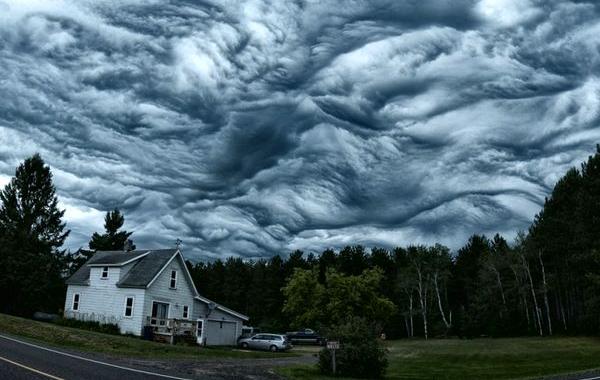 облака асператус, страшные облака, Undulatus asperatus, пугающие облака